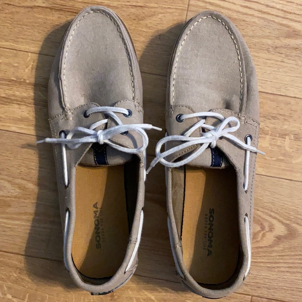 Size 13 Sonoma boat shoes, worn maybe 5 times